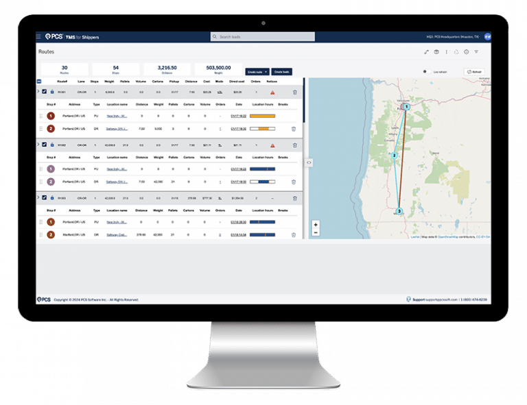 LTL TMS for Carriers and Shippers | PCS Software