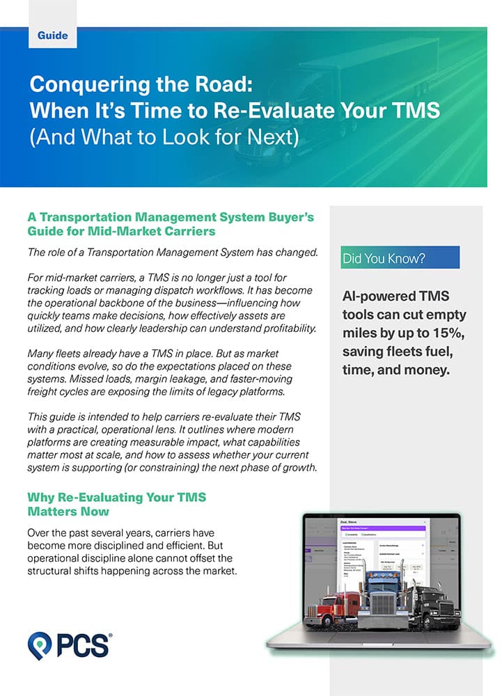TMS Buyer's Guide for Mid-Market Carriers | PCS Software